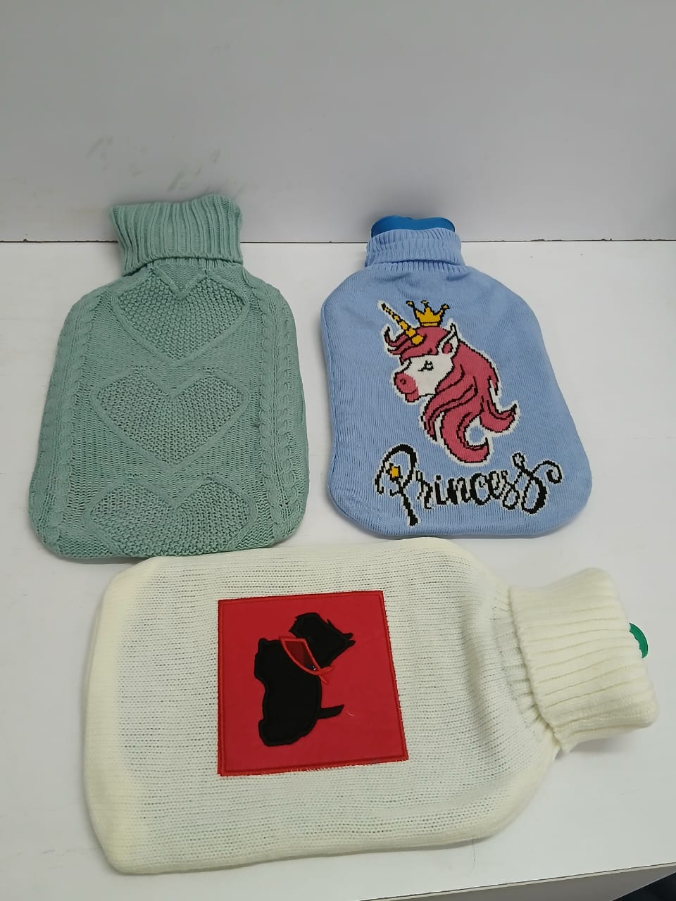 2L Hot Water Bottle With Fleece Cover
