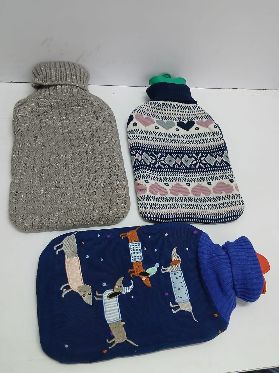 2L Hot Water Bottle With Fleece Cover