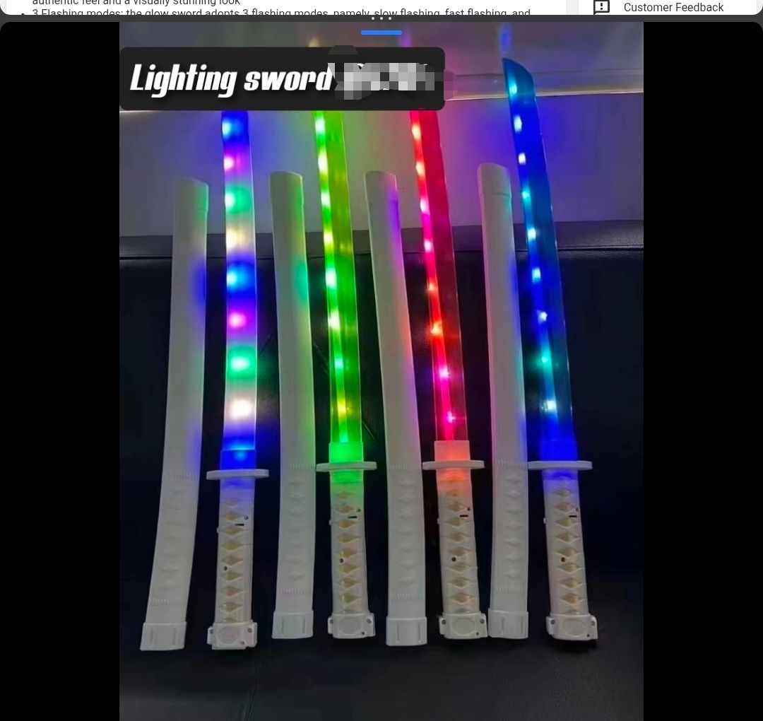 Kids Acting LIGHTING Sword