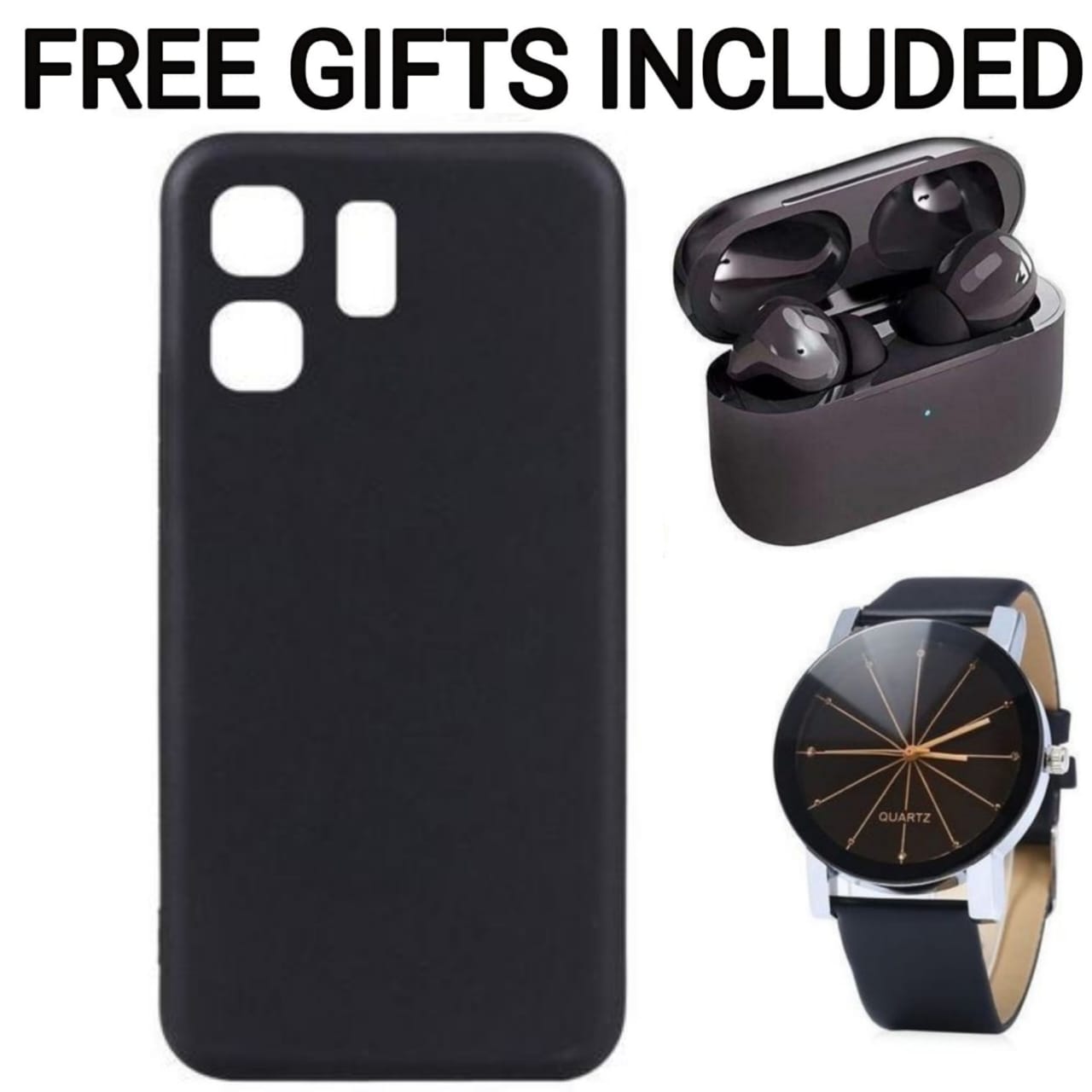 For Infinix Smart 9,Smart 9 HD,Hot 50i,Note 40 Pro,Hot 40 Pro,Hot 50 Pro Plus FREE Watch+FREE Pro3 Earbuds+FREE Cable+FREE P47 Headphones+FREE Cap/Hat+FREE Earphones