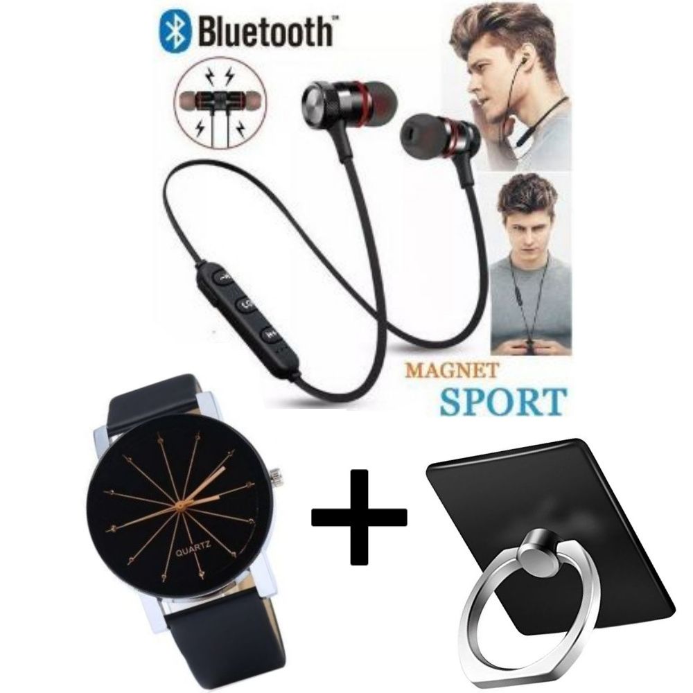 SUPER DEALS Magnetic Bluetooth Sports Wireless Earphones Super Bass For All Smart Phones Plus Free Type C Cable +Free Ring +Free 2GB Mem +Free Cap/Hat +Free Watch +Free Mouse Pad (SPECIFIC CATEGORIES)