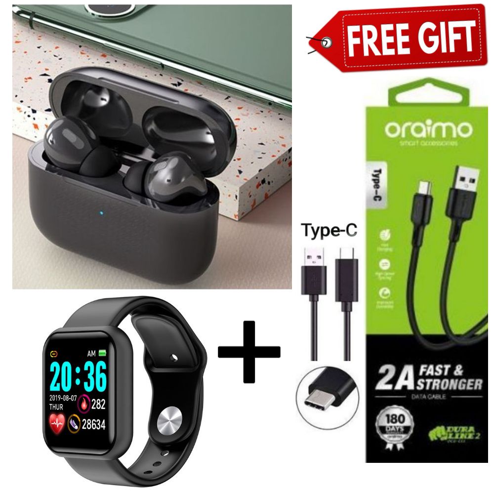 Air Pro3 MAX TWS inPods13 Pro 3 ear pods Wireless Bluetooth Earphone Bluetooth for all Smart phone Plus Free Type C Cable+Free Watch+Free Cap/Hat+Free 32GBMem+Free Smart Watch+Free P47+Free 32GB Flash