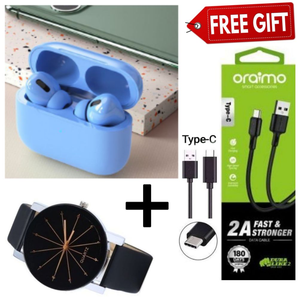 Air Pro3 MAX TWS inPods13 Pro 3 ear pods Wireless Bluetooth Earphone Bluetooth for all Smart phone Plus Free Type C Cable+Free Watch+Free Cap/Hat+Free 32GBMem+Free Smart Watch+Free P47+Free 32GB Flash