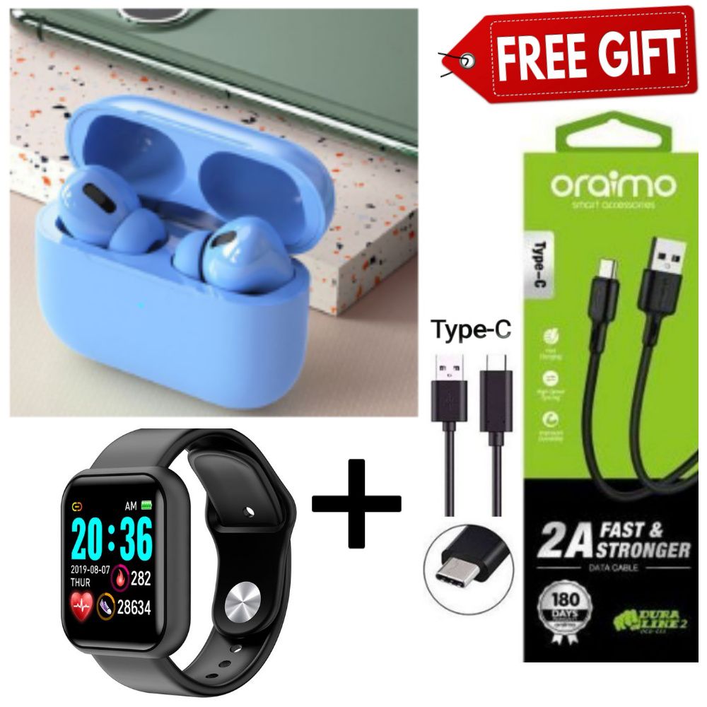Air Pro3 MAX TWS inPods13 Pro 3 ear pods Wireless Bluetooth Earphone Bluetooth for all Smart phone Plus Free Type C Cable+Free Watch+Free Cap/Hat+Free 32GBMem+Free Smart Watch+Free P47+Free 32GB Flash