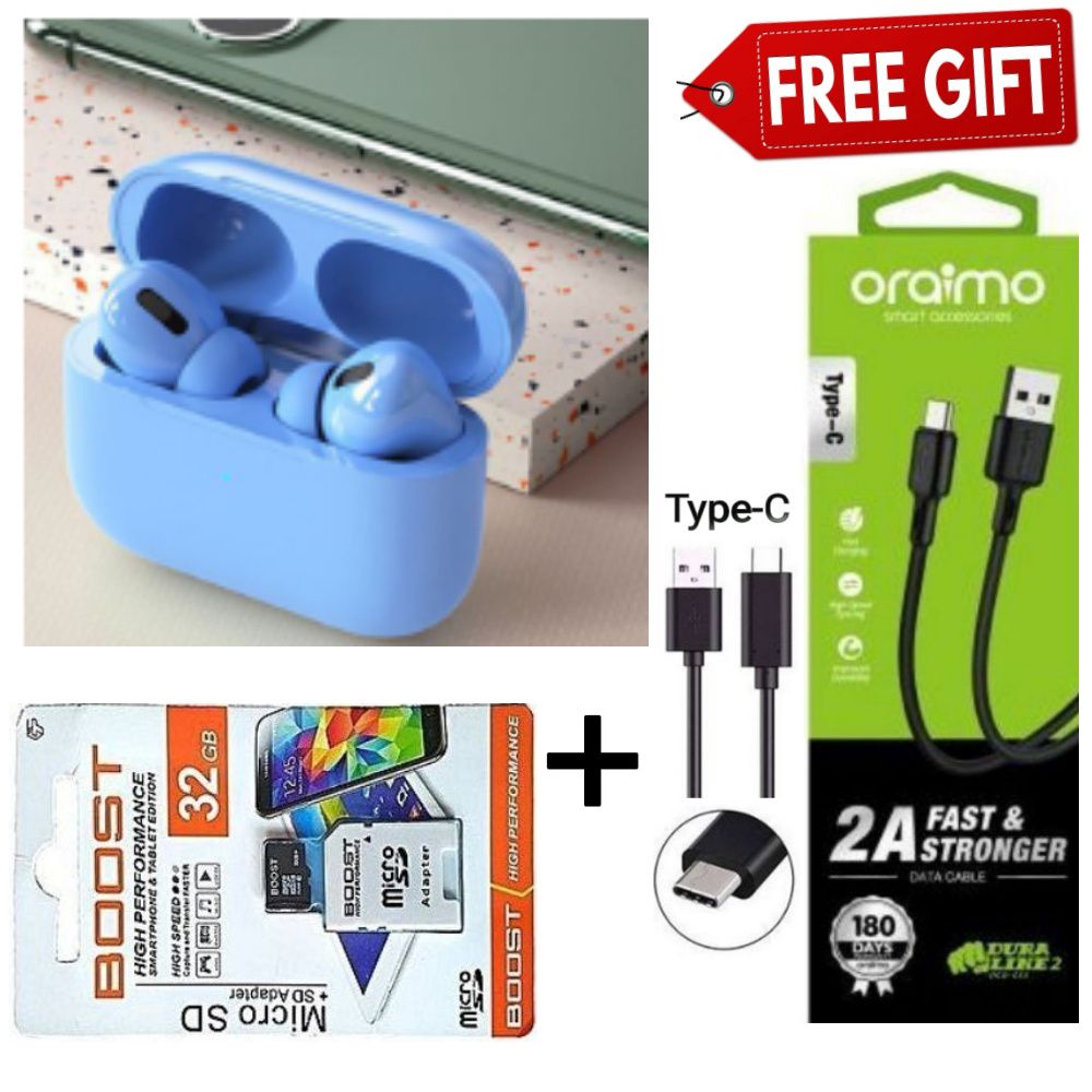 Air Pro3 MAX TWS inPods13 Pro 3 ear pods Wireless Bluetooth Earphone Bluetooth for all Smart phone Plus Free Type C Cable+Free Watch+Free Cap/Hat+Free 32GBMem+Free Smart Watch+Free P47+Free 32GB Flash