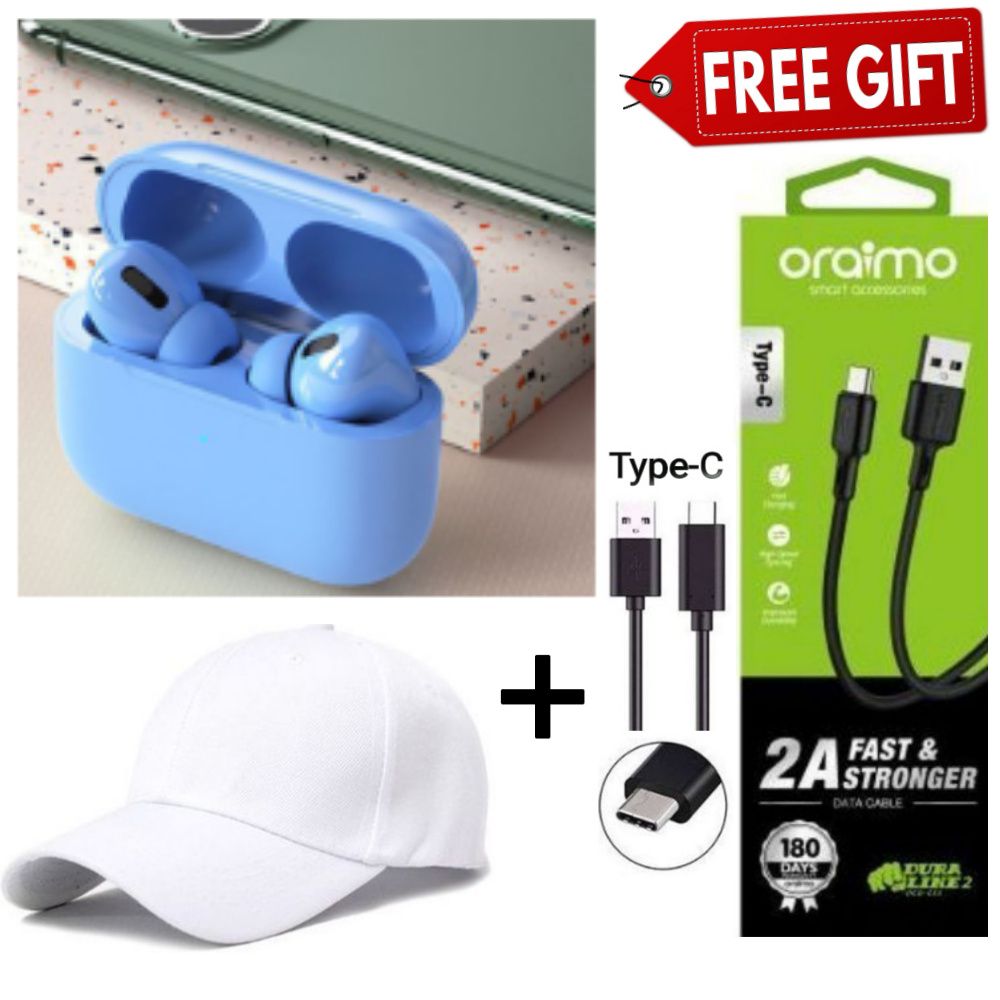 Air Pro3 MAX TWS inPods13 Pro 3 ear pods Wireless Bluetooth Earphone Bluetooth for all Smart phone Plus Free Type C Cable+Free Watch+Free Cap/Hat+Free 32GBMem+Free Smart Watch+Free P47+Free 32GB Flash