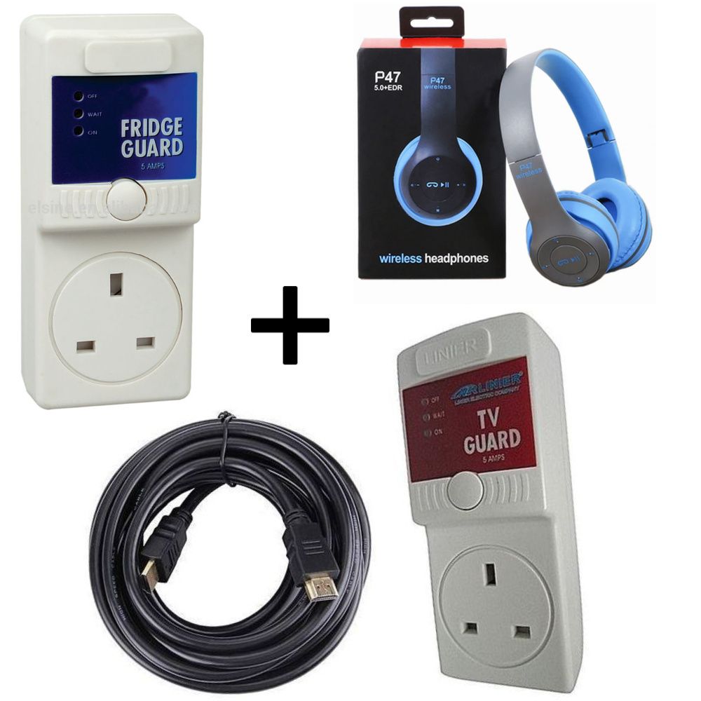 SUPER DEALS Fridge Guard +Free 32GB Flash+Free P47 Headphones+Free Smart Watch+Free F9 Earbuds original surge protector fridge guard for fridges and other home equipments