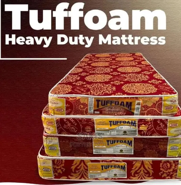 🎁 Tuffoam 6-Inch High Density Heavy Duty Mattress 🛏️ | Durable & Supportive 💪 | Luxurious Floral Cover 🌺 | Ideal for Home, Guest Rooms & Hostels 💤🔥