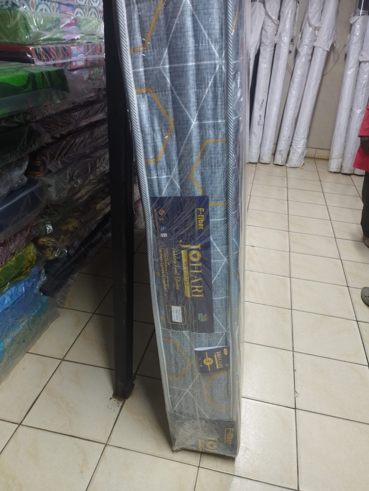🛏️🔑 JOHARI 8-Inch Fibre Quilted High-Density Mattress – Elegant, Long-Lasting Support for Home & Hospitality 🧵💤 (Brand New) – Premium F-Fibre Technology 🌟🛡️