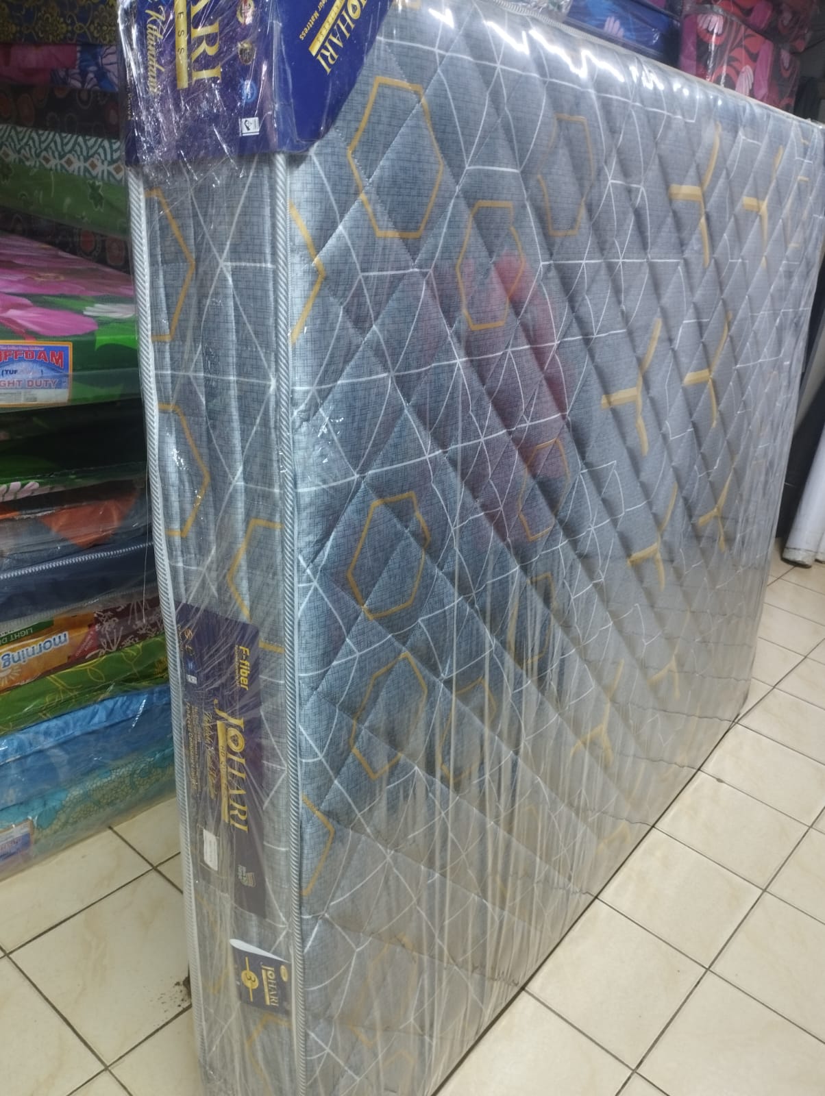 🛏️🔑 JOHARI 8-Inch Fibre Quilted High-Density Mattress – Elegant, Long-Lasting Support for Home & Hospitality 🧵💤 (Brand New) – Premium F-Fibre Technology 🌟🛡️