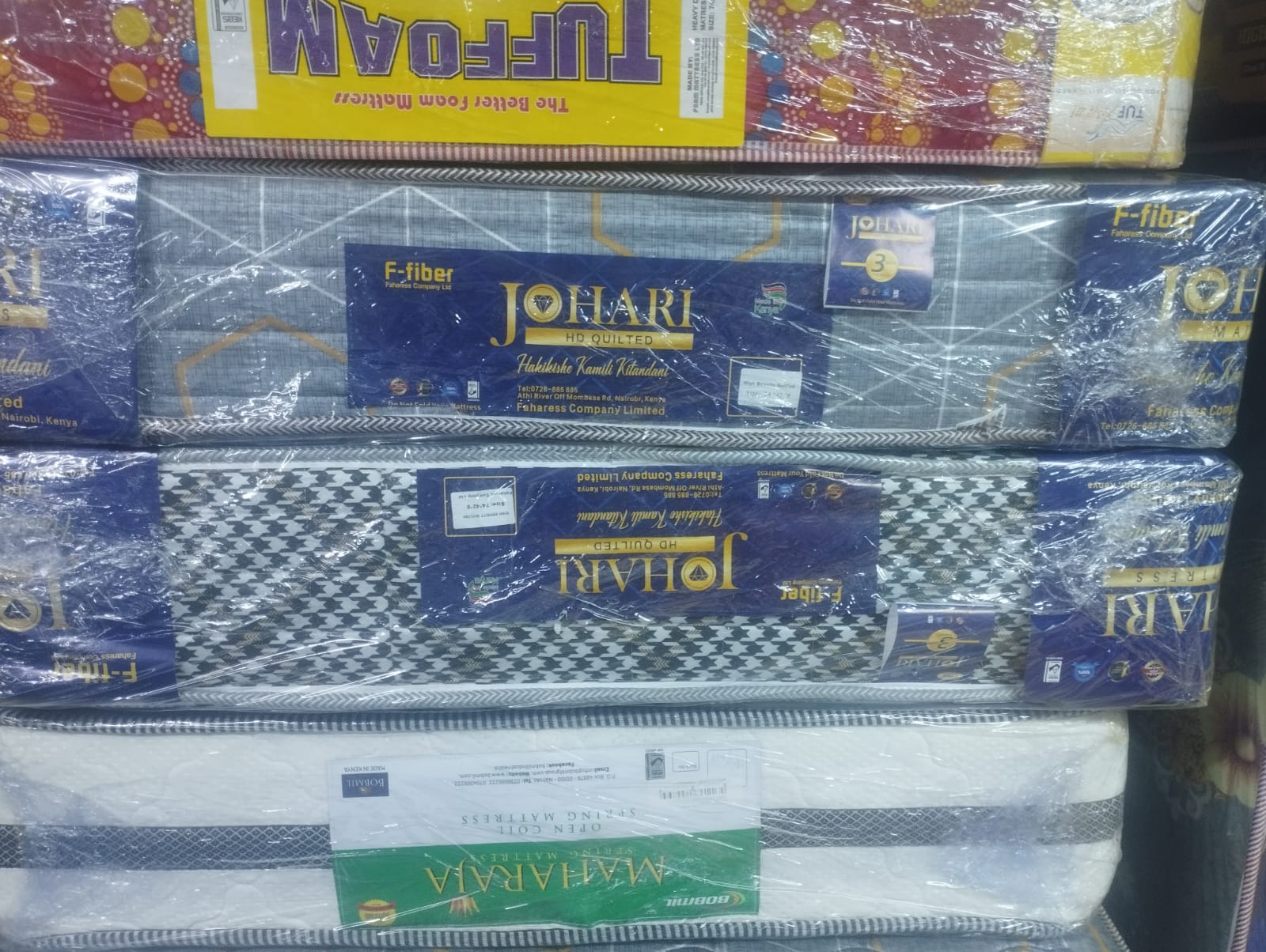 🛏️🔑 JOHARI 8-Inch Fibre Quilted High-Density Mattress – Elegant, Long-Lasting Support for Home & Hospitality 🧵💤 (Brand New) – Premium F-Fibre Technology 🌟🛡️