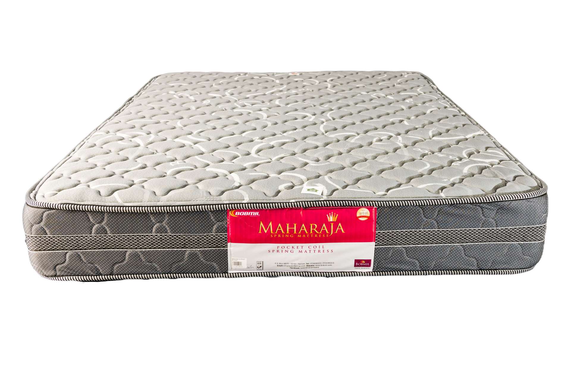 👑🛏️ MAHARAJA 8-Inch Quilted Orthopedic Spring Mattress – Pocket Coil Support & Elegant Quilting for Royal Comfort 💎 (Brand New) 👑🩺