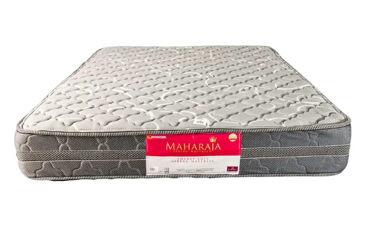 👑🛏️ MAHARAJA 8-Inch Quilted Orthopedic Spring Mattress – Pocket Coil Support & Elegant Quilting for Royal Comfort 💎 (Brand New) 👑🩺