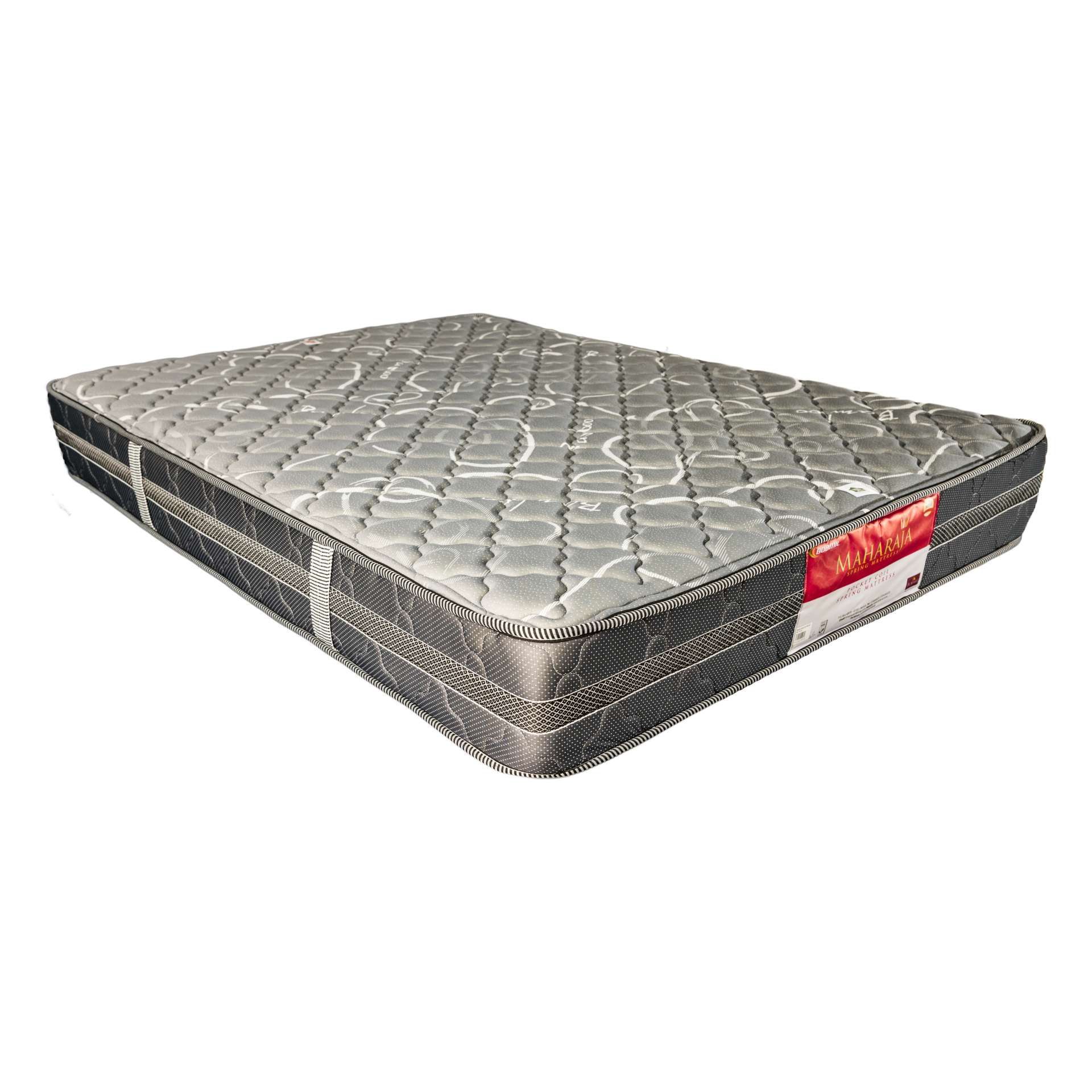👑🛏️ MAHARAJA 8-Inch Quilted Orthopedic Spring Mattress – Pocket Coil Support & Elegant Quilting for Royal Comfort 💎 (Brand New) 👑🩺