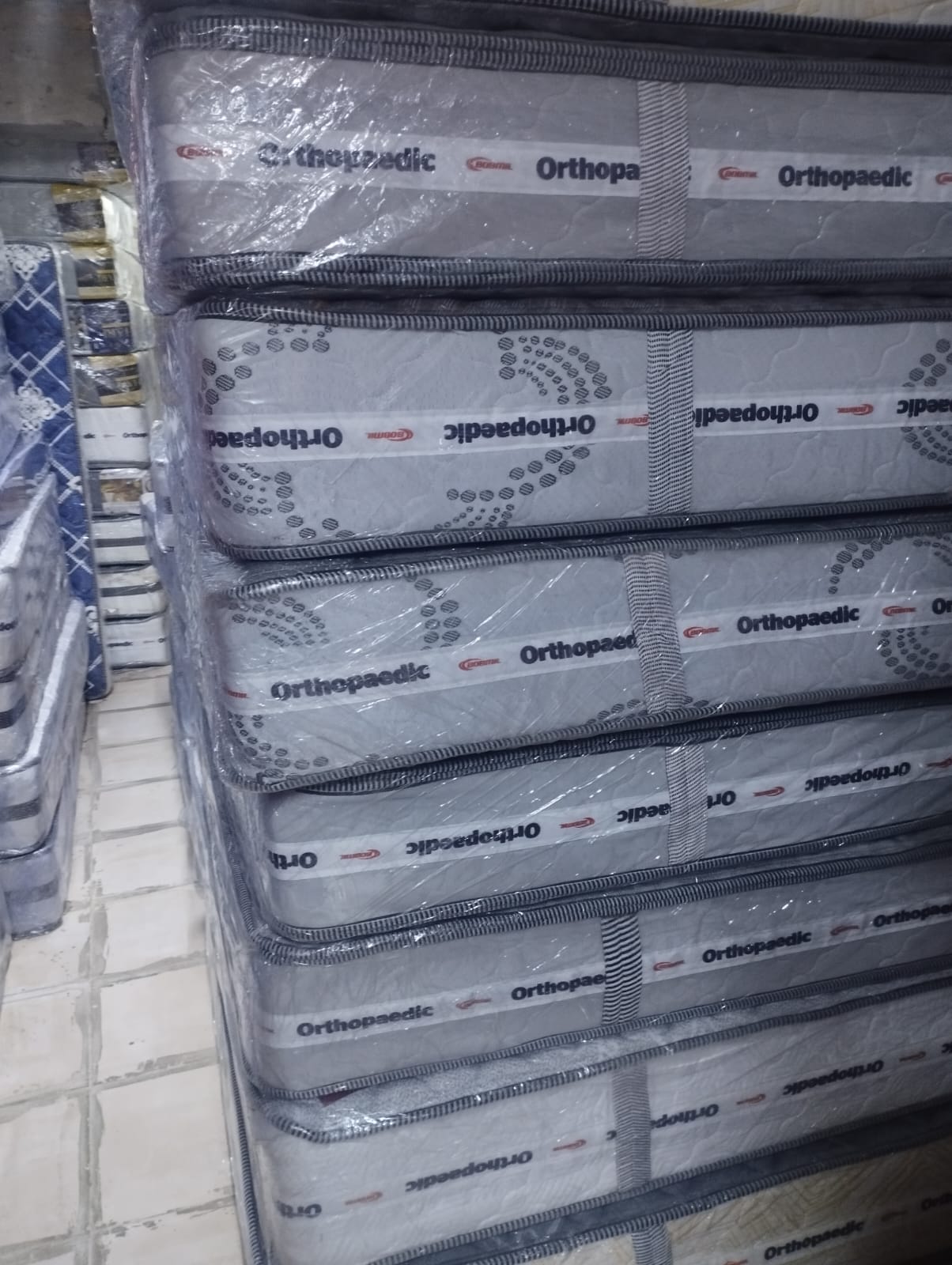 👑🛏️ MAHARAJA 8-Inch Quilted Orthopedic Spring Mattress – Pocket Coil Support & Elegant Quilting for Royal Comfort 💎 (Brand New) 👑🩺