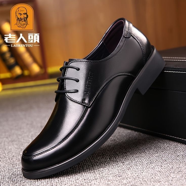 Men's pure leather shoes Classic business casual shoes breathable shoes official shoes Boys dress shoes British style shoes oxfords Party shoes Wedding shoes size 39-46