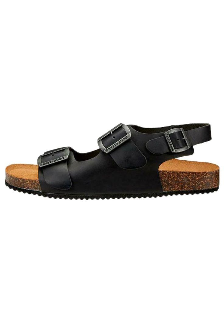 Mens mules leather double straps sandals summer flipflops men style casual sandal shoes driving stylish