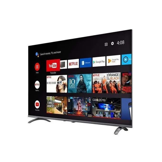AMTEC 43" inch TV Bluetooth Enabled Frameless 43L12 Television Full HD Smart Android TV Built-in WIFI, Inbuilt Decoder 3*HDMI 2*USB Ports WideColor+ 8 FREE GIFTS