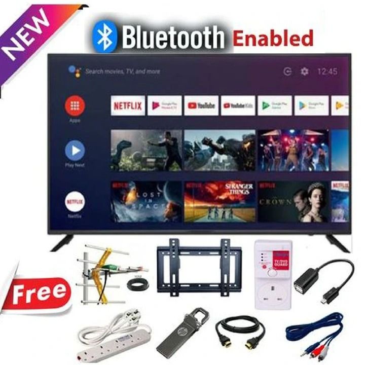Amtec 43L12 43" Inch TV Bluetooth Smart Android Television,YOUTUBE,NETFLIX,USB HDMI TELEVISIONS+1 YEARS WARRANTY