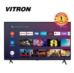 Vitron 32 Inch Qled BLUETOOTH Enabled TV, FRAMELESS TELEVISION 32 Inch Smart Android 11.0 TV Inbuilt Decoder ELECTRONICS 3*HDMI Ports,2*USB Ports,Netflix,Youtube, APPSTORE,Wi-Fi +  7 EXTRA ACCESSORIES