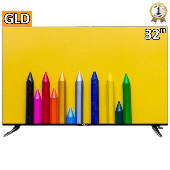 GLD 32" INCHES,FRAMELESS SMART BLUETOOTH ENABLED-ANDORID TV SMART,NETFLIX +YOUTUBE-WIFI TELEVISION INBUILT DECODER WIDE COLOR ENHANCER USB PORTS HDMI PORTS + 8
