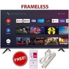 VITRON HTC 4388FS 43" INCH FRAMELESS,BLUETOOTH-ENABLED FHD SMART TV ANDROID TV NETFLIX ,YOUTUBE TELEVISION INBUILT DECODER , BUILT-IN WIFI, APPSTORE+ 6 FREE GIFTS