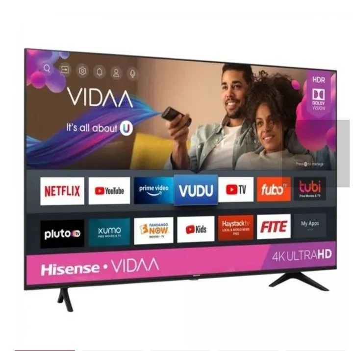Hisense 32" inch 32A 4K VIDAA OS Full HD FRAMELESS Smart TV Television Inbuilt WIFI A4 Series Dobly Audio Inbuilt Decoder USB HDMI  + FREE WALL MOUNT AND TV GUARD SMART TV