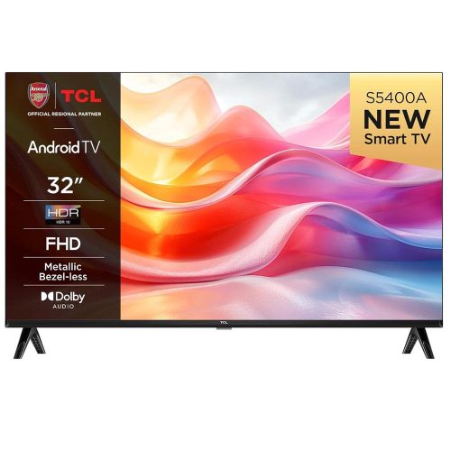 TCL 32 Inch Smart TV 32S5400AF 64bit Quad core Processor Full HDgoogle tv 2K Full HD Metallic Bezel-less Design micro dimming Powerful Dolby Audio Full screen display SMART TV + 4 FREE GIFTS!!!