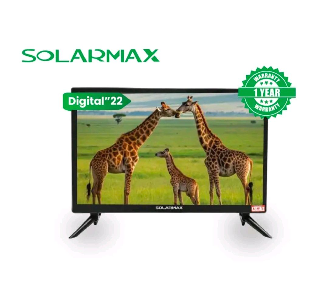 SOLARMAX 22 Inches 22F01 Digital TV AC / DC Solar TV Full HD VGA , HDMI , USB , Free to Air