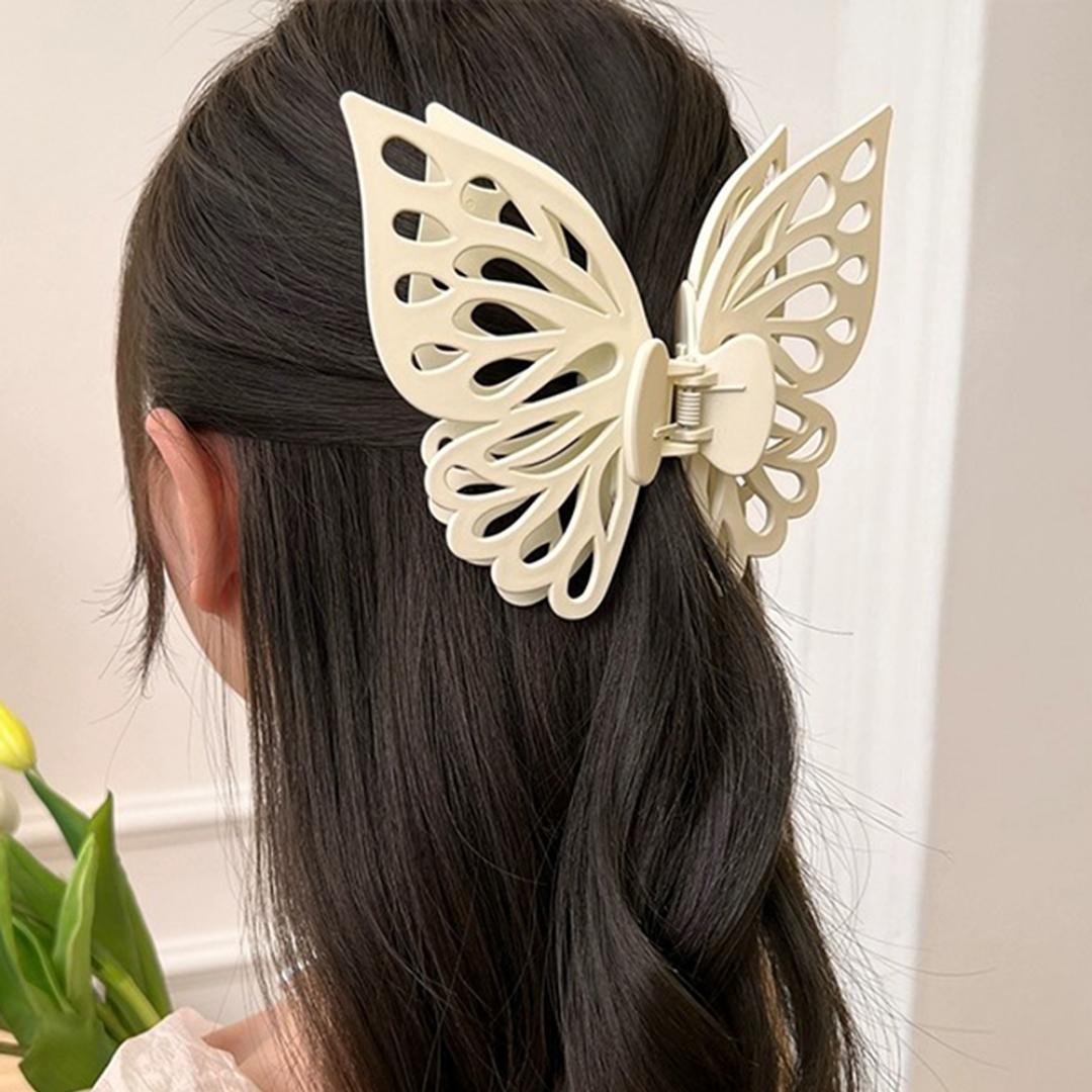 Large Hair Claw Clips Butterfly Hollow Extra Hair ClawWomen Ponytail Hair Grab Heart Elegant Hair Accessories