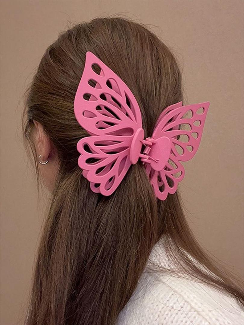 Large Hair Claw Clips Butterfly Hollow Extra Hair ClawWomen Ponytail Hair Grab Heart Elegant Hair Accessories