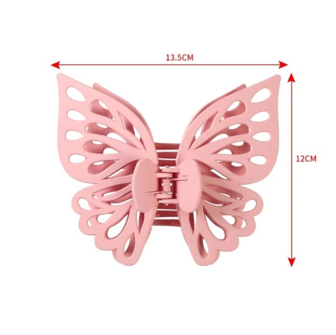 Large Hair Claw Clips Butterfly Hollow Extra Hair ClawWomen Ponytail Hair Grab Heart Elegant Hair Accessories
