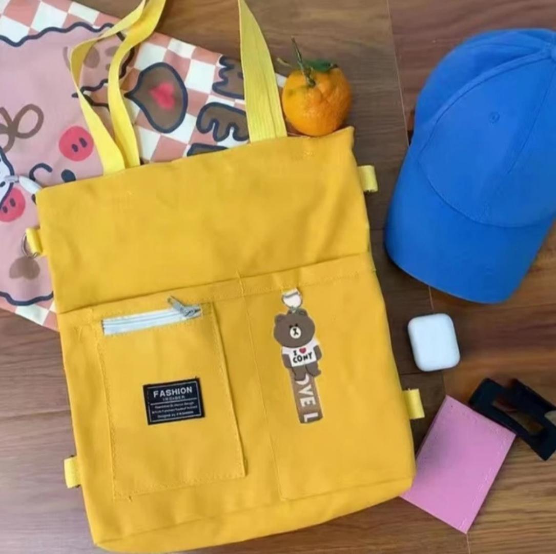 Crossbody.Shoulder Bags .Canvas  ToteBag. Handbags for Girl Book Bags BolsaFeminina Mochila Women's Backpack withPendant