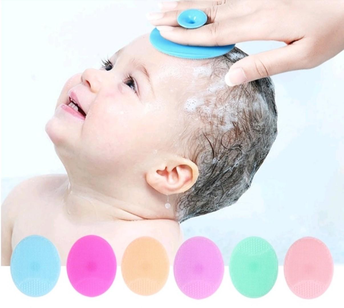 1 pc baby bath soft silicone brush