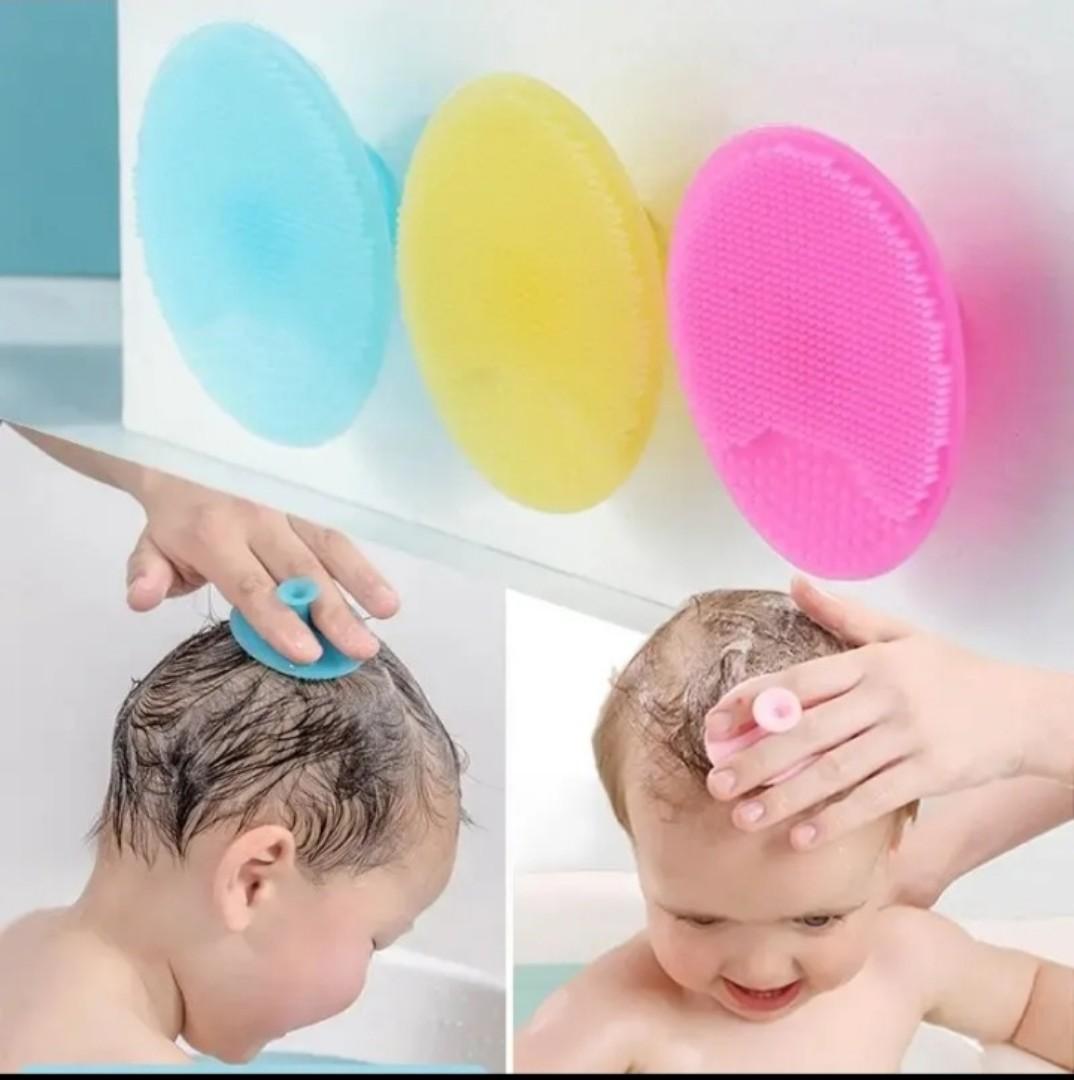 1 pc baby bath soft silicone brush