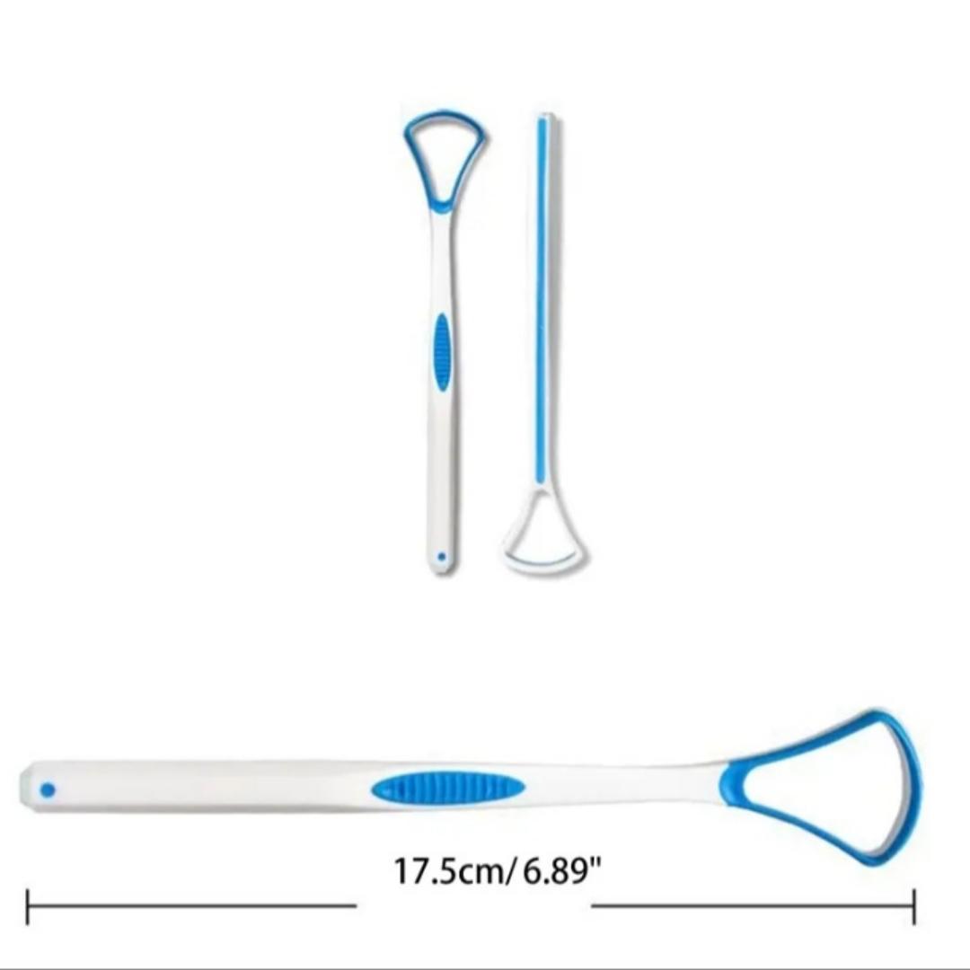 Tongue scraper, suitable KIDS & ADULTS provides healthy oral care, is easy to use, and helps combat bad breath. Travel portable cleaner Tongue coating cleaning brush