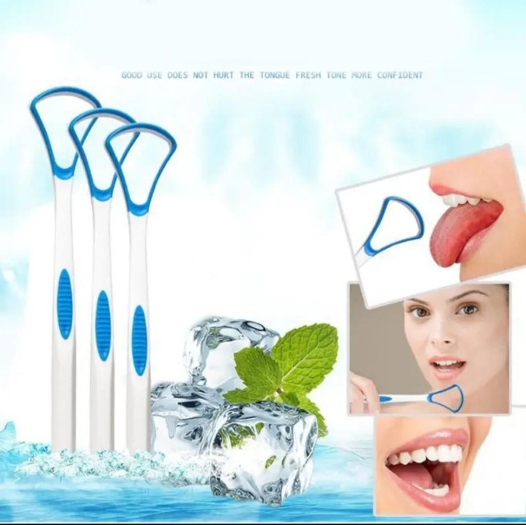 Tongue scraper, suitable KIDS & ADULTS provides healthy oral care, is easy to use, and helps combat bad breath. Travel portable cleaner Tongue coating cleaning brush