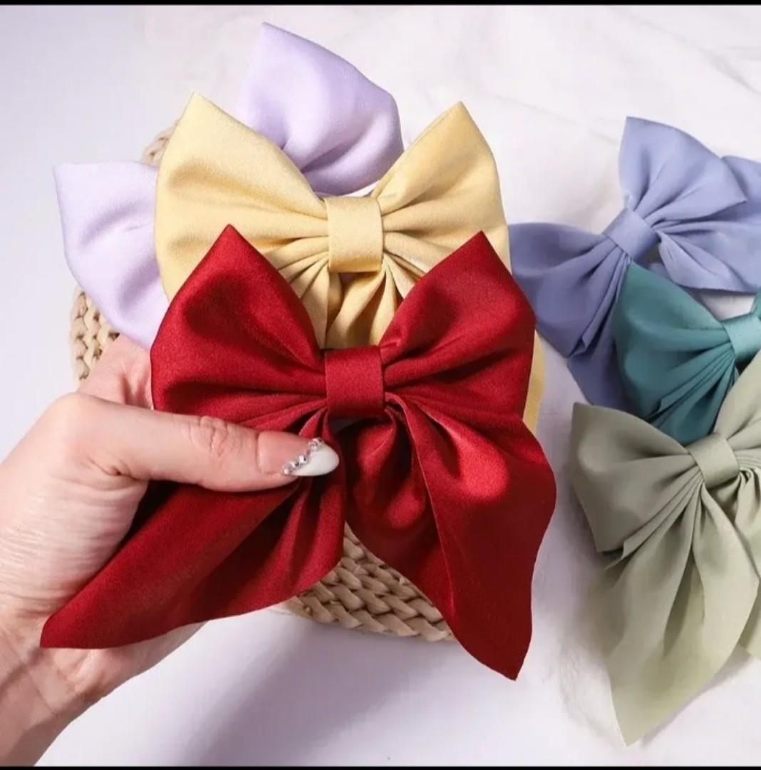 Hair Bow,short cute satin hair bow(Butterfly design)A Must have for a baby girl