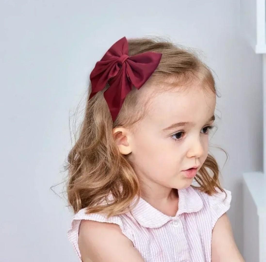 Hair Bow,short cute satin hair bow(Butterfly design)A Must have for a baby girl