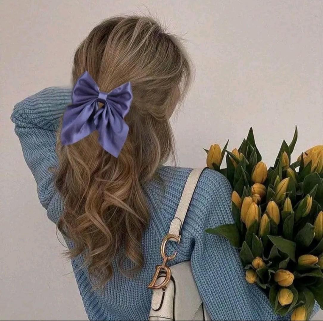 Hair Bow,short cute satin hair bow(Butterfly design)A Must have for a baby girl