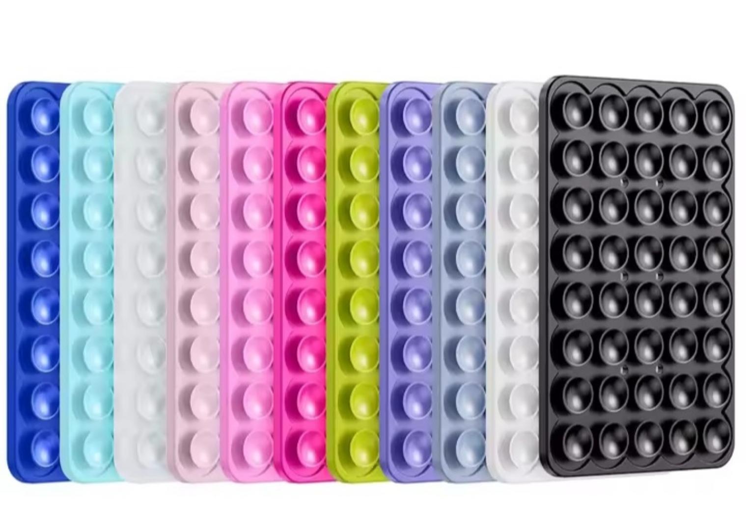Silicone Suction(RE_USABLE) Cup Phone Case Mount , Phone Accessories Hands-Free Strong Grip Holder for Selfies and Videos, Silicon Phone Stand Fits for iPhone and Android, 1pcs