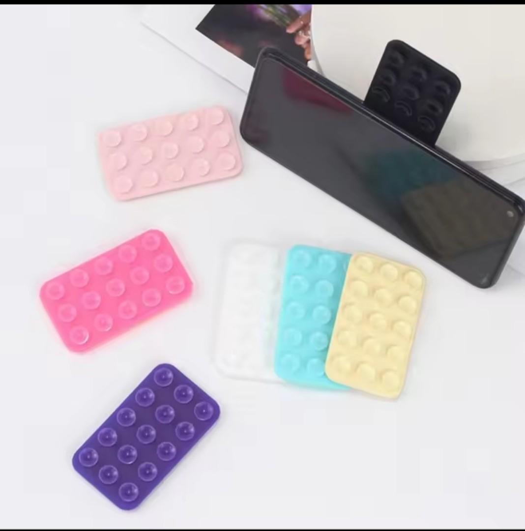 Silicone Suction(RE_USABLE) Cup Phone Case Mount , Phone Accessories Hands-Free Strong Grip Holder for Selfies and Videos, Silicon Phone Stand Fits for iPhone and Android