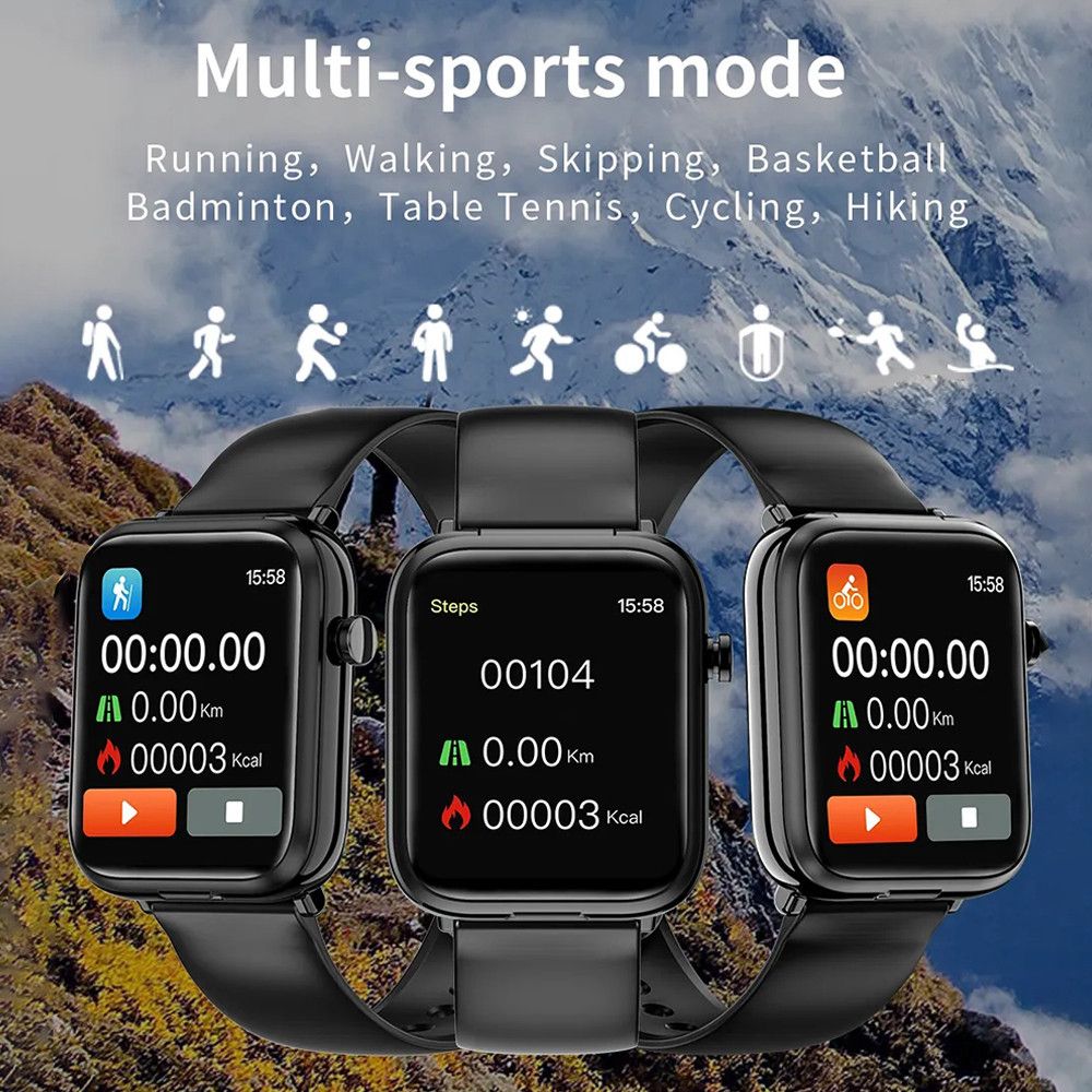 New Men's Smart Watch With Earbuds X8S Sports Fitness Smartwatches Bluetooth Call Square Touch Control Woman Smart Watch TWS in-ear Wireless Earphone 2-in-1 Heart Rate Monitor Fitness Smartwatch