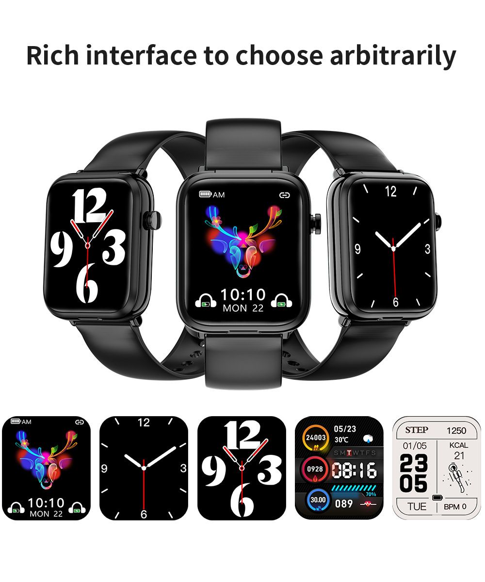 New Men's Smart Watch With Earbuds X8S Sports Fitness Smartwatches Bluetooth Call Square Touch Control Woman Smart Watch TWS in-ear Wireless Earphone 2-in-1 Heart Rate Monitor Fitness Smartwatch