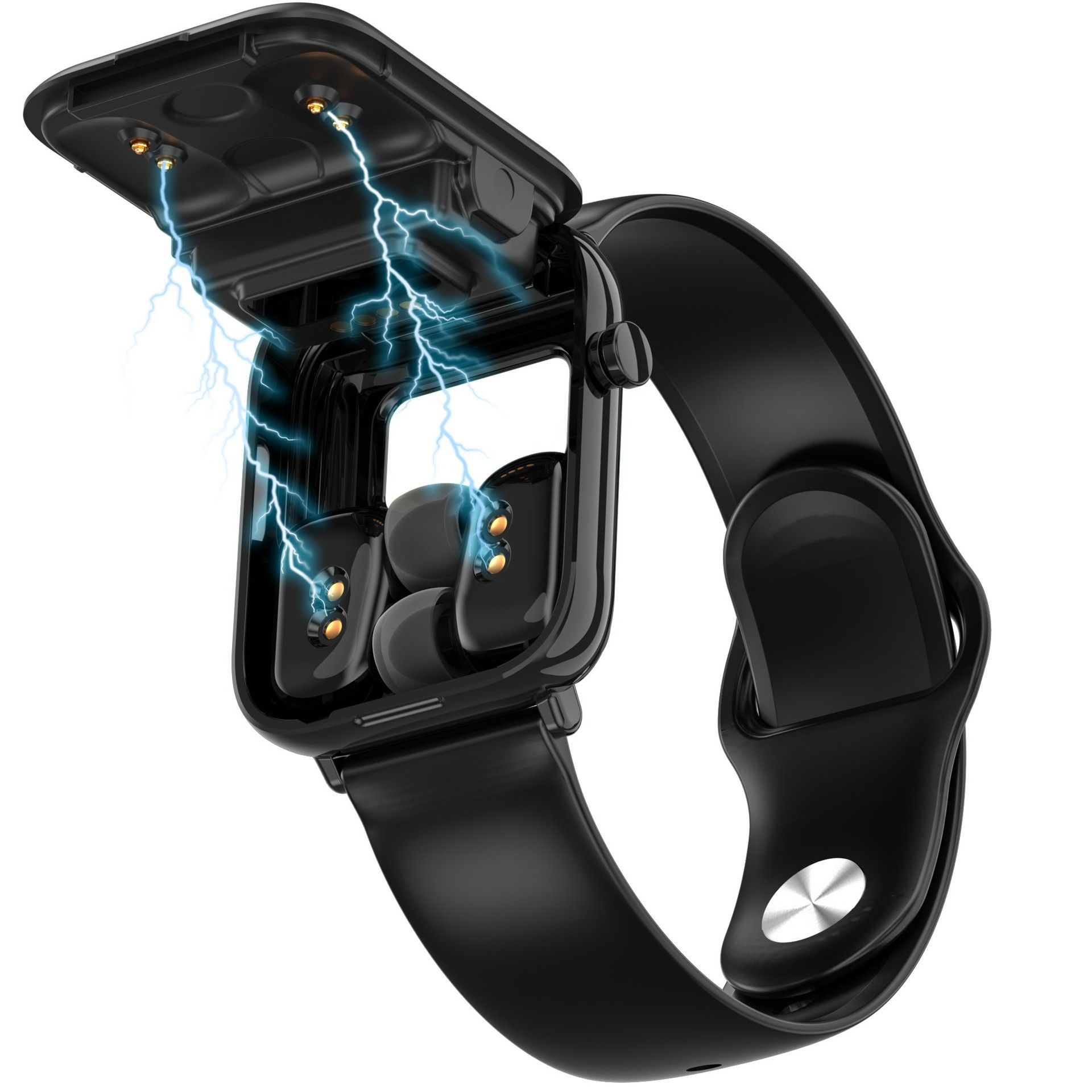 New Men's Smart Watch With Earbuds X8S Sports Fitness Smartwatches Bluetooth Call Square Touch Control Woman Smart Watch TWS in-ear Wireless Earphone 2-in-1 Heart Rate Monitor Fitness Smartwatch