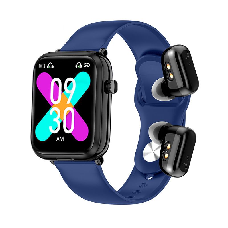 New Men's Smart Watch With Earbuds X8S Sports Fitness Smartwatches Bluetooth Call Square Touch Control Woman Smart Watch TWS in-ear Wireless Earphone 2-in-1 Heart Rate Monitor Fitness Smartwatch