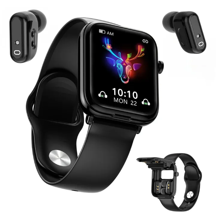 Men's Bluetooth Smart Watch with earbuds TWS 2-in-1 Smartwatches Fitness Sports Watch Wrist Watch With Bluetooth Earphone Touch Woman Smart Watch Heart Rate Monitor X8S Waterproof smart watch for men