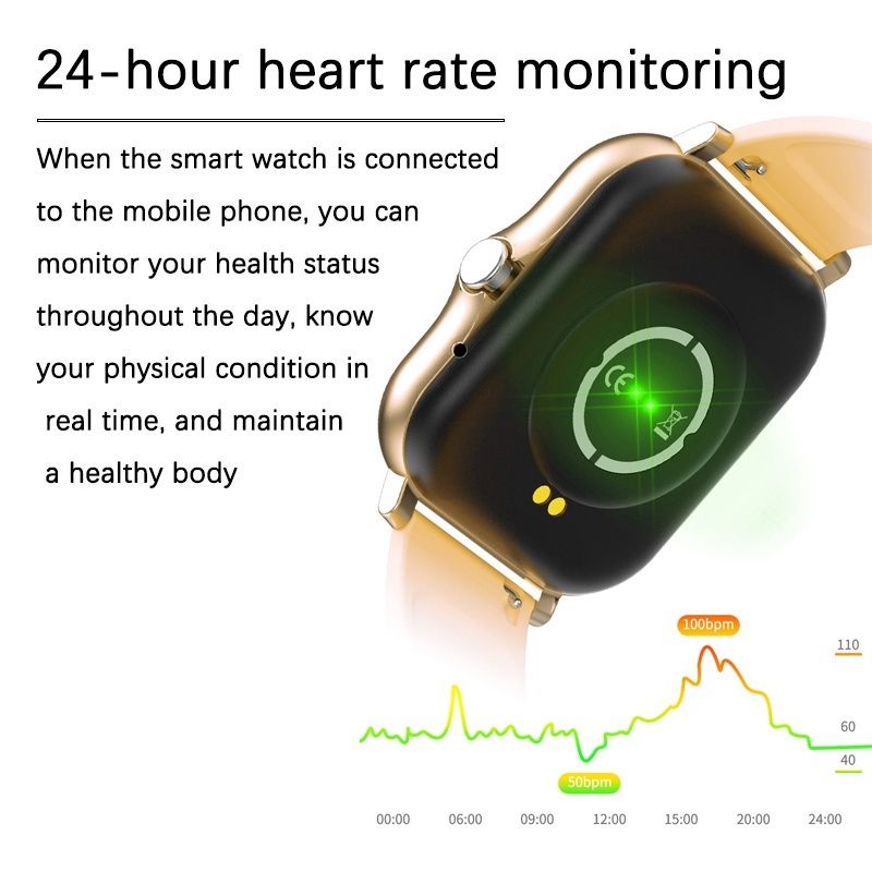 Women Smart Watch Men Smartwatches 1.69" Full touch Bluetooth Call Smart Bracelet Waterproof Fitness Tracker Ladies Health Bracelets Relogio Gold Smart watch bangili ya saa nzuri Silver Smart Watch