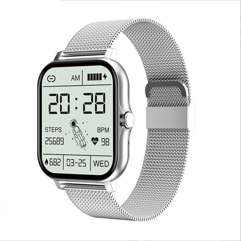 Women Smart Watch Men Smartwatches 1.69" Full touch Bluetooth Call Smart Bracelet Waterproof Fitness Tracker Ladies Health Bracelets Relogio Gold Smart watch bangili ya saa nzuri Silver Smart Watch
