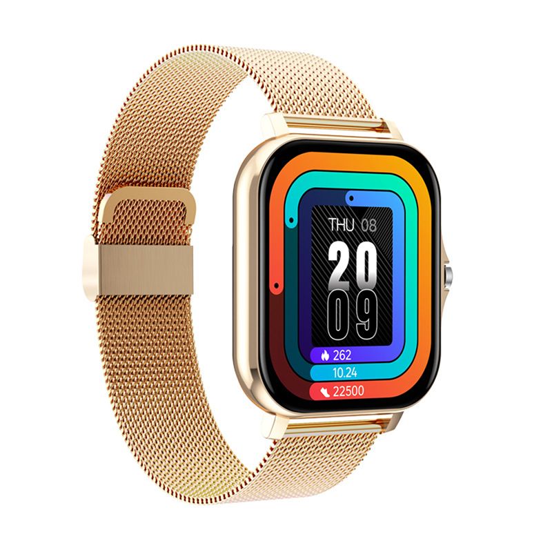 Women Smart Watch Men Smartwatches 1.69" Full touch Bluetooth Call Smart Bracelet Waterproof Fitness Tracker Ladies Health Bracelets Relogio Gold Smart watch bangili ya saa nzuri Silver Smart Watch